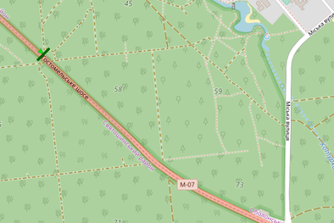 Билборд B в Васильевке, 3x6  Гостомельське шосе, 3,1 км від КП (в напрямку Києва) схема