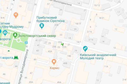 Ситилайт A в Васильевке, 1.2x1.8  Прорізна вул., 23 схема