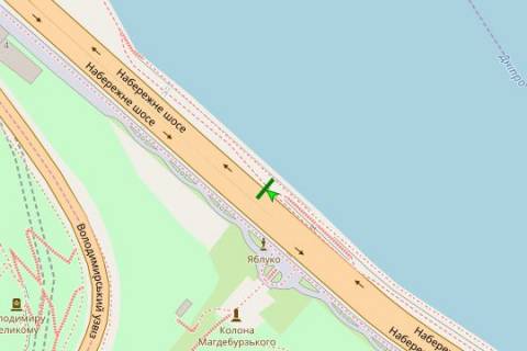 Скроллер A в Киеве, 2.3x3.14  Набережне шосе, №6 - 274148 схема