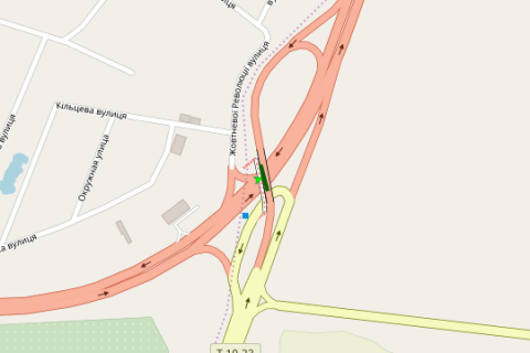 Білборд, Бігборд (Борд)  A у Київських трасах, 2x24  Київ - Одеса, 14км+600м до  Києва (поворот на Васильків) (у напрямку  Києва) схема