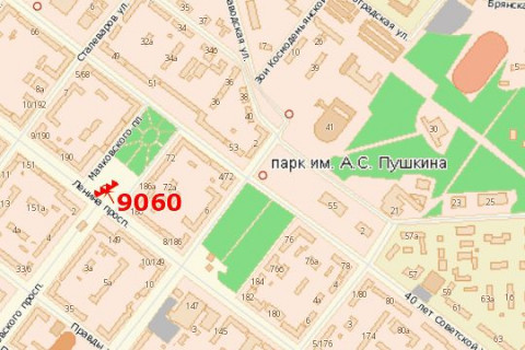 Призма A в Васильевке, 3x6  Маяковського пл. - Соборний просп. - Маяковського просп. (призма) - 427114 схема
