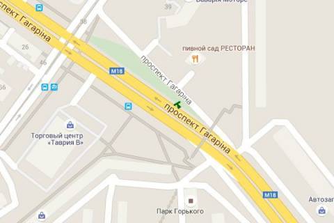 Беклайт A у Харкові, 2.3x3.14  Гагаріна просп. - Молочна вул. (Кірова (Червонозаводський р-н) вул.), 39 схема