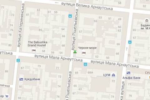 Сiтiлайт A у Одесі Рішельєвська вул., 59 - Мала Арнаутська вул. схема