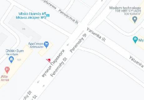 Призма A в Запорожье, 3x6  Перемоги вул., 121 - 616001 схема
