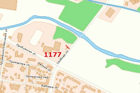 Билборд B в Хмельницком, 3x6  Свободи вул. - Прибузька вул. схема