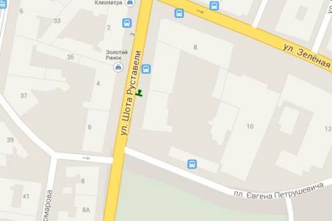 Бэклайт B в Львове, 1.2x1.8  Шота Руставелі вул., 4 схема