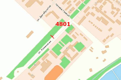 Білборд, Бігборд (Борд)  A у Сумах, 3x6  Роменська вул., (Педуніверситет) схема