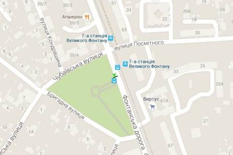 Бэклайт A в Одессе, 1.2x1.8  Фонтанська дорога, (7-а Станція) схема