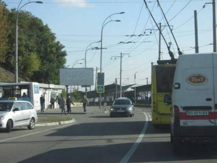 Билборд B в Васильевке, 3x6  Залізничне шосе, Залізнична Станція "Видубичі" (в напрямку Наддніпрянського шосе) фото 1