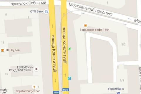 Бэклайт B в Харькове, 1.2x1.8  Конституції пл., 2/2 (№2) схема