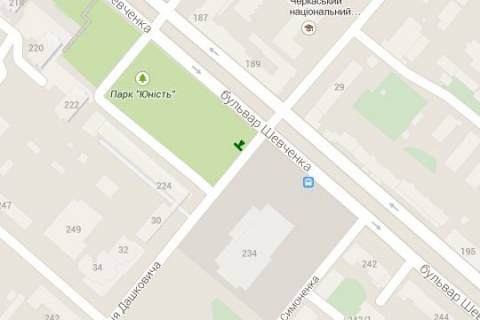 Ситилайт A в Васильевке, 1.2x1.8  Шевченка бульв. - Остафія Дашкевича вул. (Остафія Дашковича вул.), (№1) схема