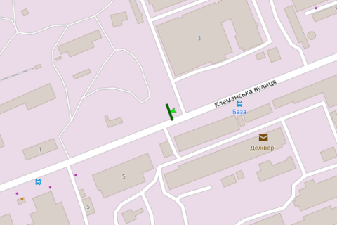 Білборд, Бігборд (Борд)  A у Києві, 3x6  Клеманська вул., 4 напроти схема