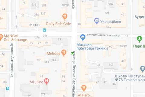 Ситилайт A в Васильевке, 1.2x1.8  Велика Васильківська вул., 52 схема