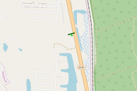 Билборд B в Київських трасах, 3x6  Київ - Обухів, 13км + 950м від Києва (зліва в  напр. м.Києва) схема