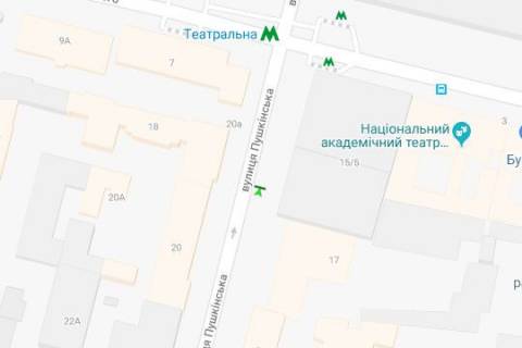 Ситилайт A в Киеве, 1.2x1.8  Євгена Чикаленка вул., 17 схема