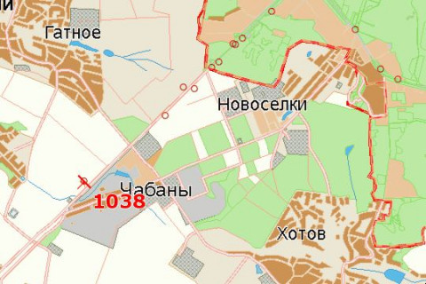 Билборд B в Чабаны, 3x6  Київ - Одеса, 04 км+930м від Києва (зліва в  напр. м.Києва) схема