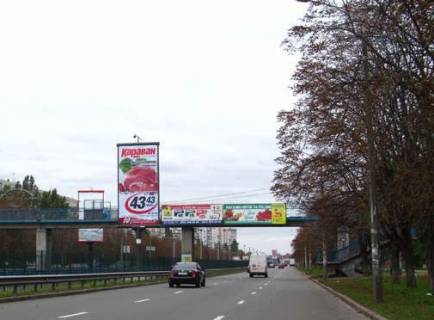 Билборд A в Киеве, 6x3  Леся Курбаса просп., зупинка швидкісного трамваю "Вул.Тулузи" (у напрямку  Кільцевої дороги) фото 1