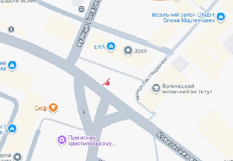 Видеоборд A в Луцке, 2.3x3.14  Ковельська вул., 2 — Лесі Українки вул., ТЦ Зося - 663782 схема