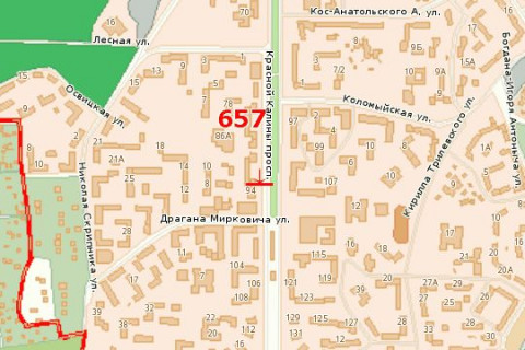 Билборд A в Васильевке, 3x6  Червоної Калини просп., 92 схема