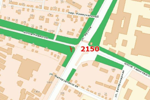 Билборд B в Васильевке, 3x6  Київське шосе - Європейська вул. схема