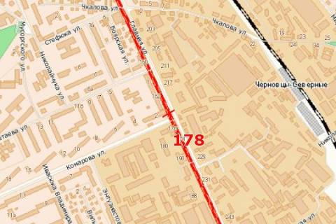 Билборд B в Черновцах, 3x6  Головна вул., (Автовокзал) схема