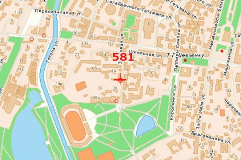 Білборд, Бігборд (Борд)  A у Василівці, 3x6  Замкова вул., 24 схема
