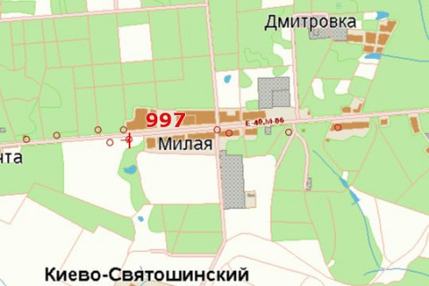 Билборд A в Київських трасах, 3x6  Київ - Житомир, 12 км+100м до Києва (справа у напрямку  Києва; АЗС "Лукойл") схема