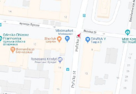 Скролер, Скрол A у Одесі, 2.3x3.14  Буніна вул. - Польська вул. - 654889 схема