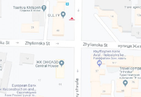 Ситискролл A в Киеве, 1.2x1.7  Антоновича вул., 40 схема