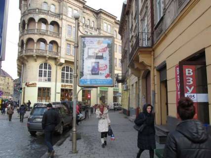 Ситилайт A в Львове, 1,2х1,8  Городоцька вул., 21 (в центр) фото 1