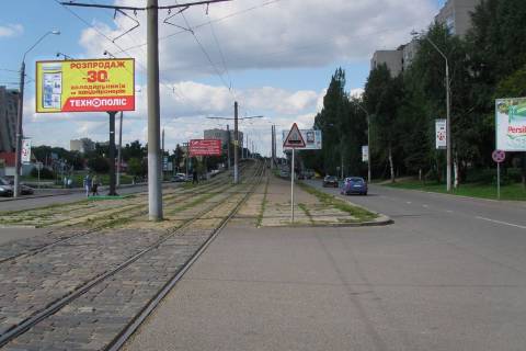 Билборд B в Львове, 3х6  Княгині Ольги вул., 108 (в центр) фото 1