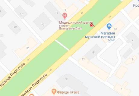 Скроллер A в Виннице, 1.2x1.7  Пирогова вул., 15 - 615920 схема