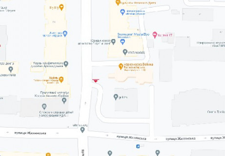 Ситилайт A в Киеве, 1.04X1.7  Велика Васильківська вул., 56 (зворотній бік екрану) схема