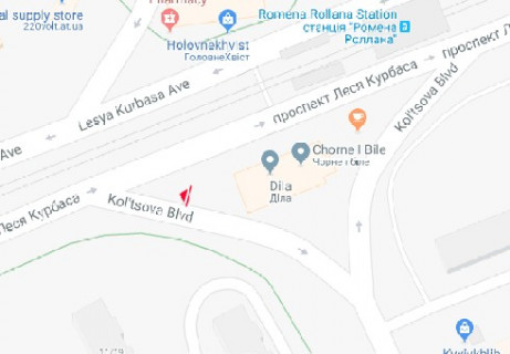 Призма A в Киеве, 3x6  Леся Курбаса просп., 11/19 - Миколи Руденка бульв. - 616188 схема
