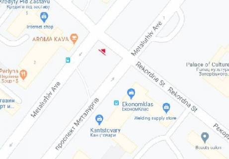 Призма A в Запорожье, 3x6  Металургів просп. - Рекордна вул. - 616002 схема