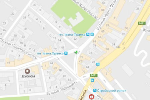 Скроллер A в Львове, 2.3x3.14  Івана Франка вул., 77 - 128190 схема