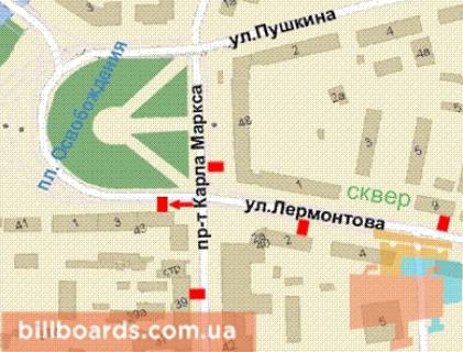Ситилайт B в Кривом Роге, 1.2x1.8  Визволення пл., 1 схема