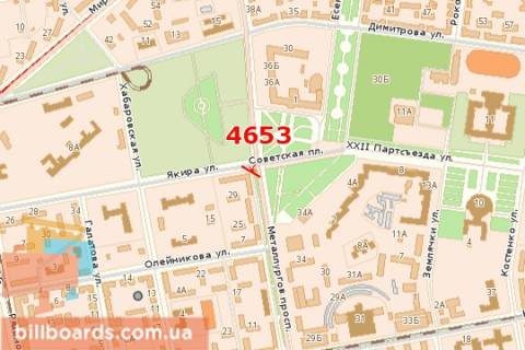 Сiтiлайт A у Кривому Розі Металургів просп. - Володимира Бизова вул. схема