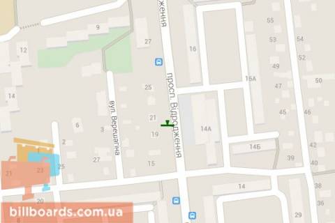 Билборд A в Луцке, 3x6  Відродження просп., 19 схема