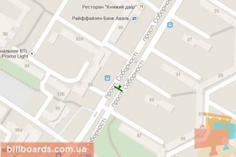 Билборд A в Луцке, 3х6  Соборності просп., 32 схема