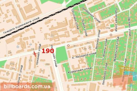 Билборд B в Львове, 3х6  Городоцька вул., 224 (від центру) схема