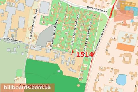 Билборд A в Львове Щирецька вул., 12 схема