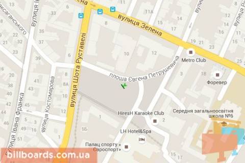 Скроллер B в Львове, 2.3x3.14  Євгена Петрушевича пл., 2 - 42768 схема