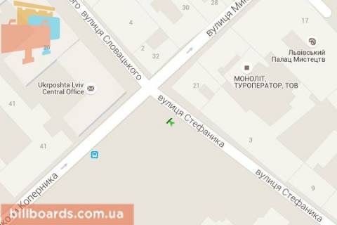 Ситилайт B в Львове Коперника вул. - Стефаника вул. схема