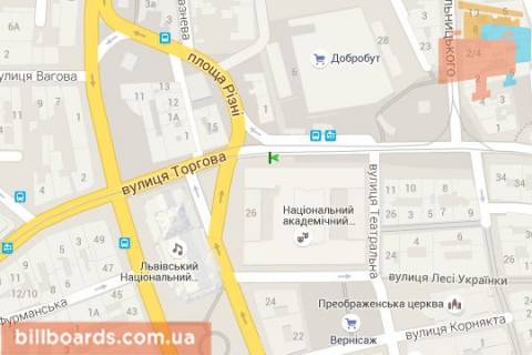 Сiтiлайт B у Львові Свободи просп., 26 - Торгова вул. схема