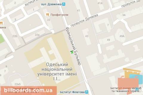 Сiтiлайт B у Одесі, 1,2х1,8  Французький бульв., 24/26 схема