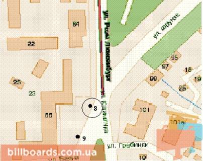 Ситилайт B в Полтаве Європейська вул., 66 (№1) схема