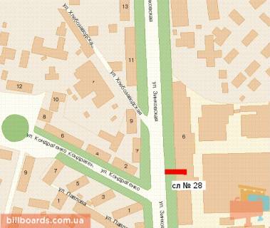 Ситилайт B в Полтаве Зiнькiвська вул., 6 (№2) схема
