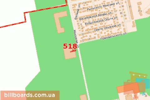 Билборд A в Ровно, 3x6  Макарова вул., 23 (права) схема