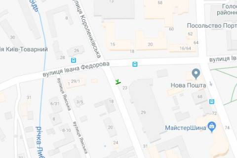 Сiтiлайт B у Києві, 1,2х1,8  Малевича Казимира вул. (Боженка вул.), 23 схема